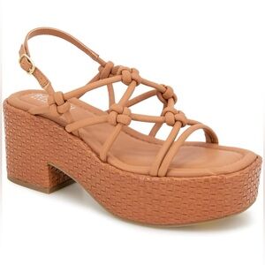 Kenneth Cole Brown Platform Sandals